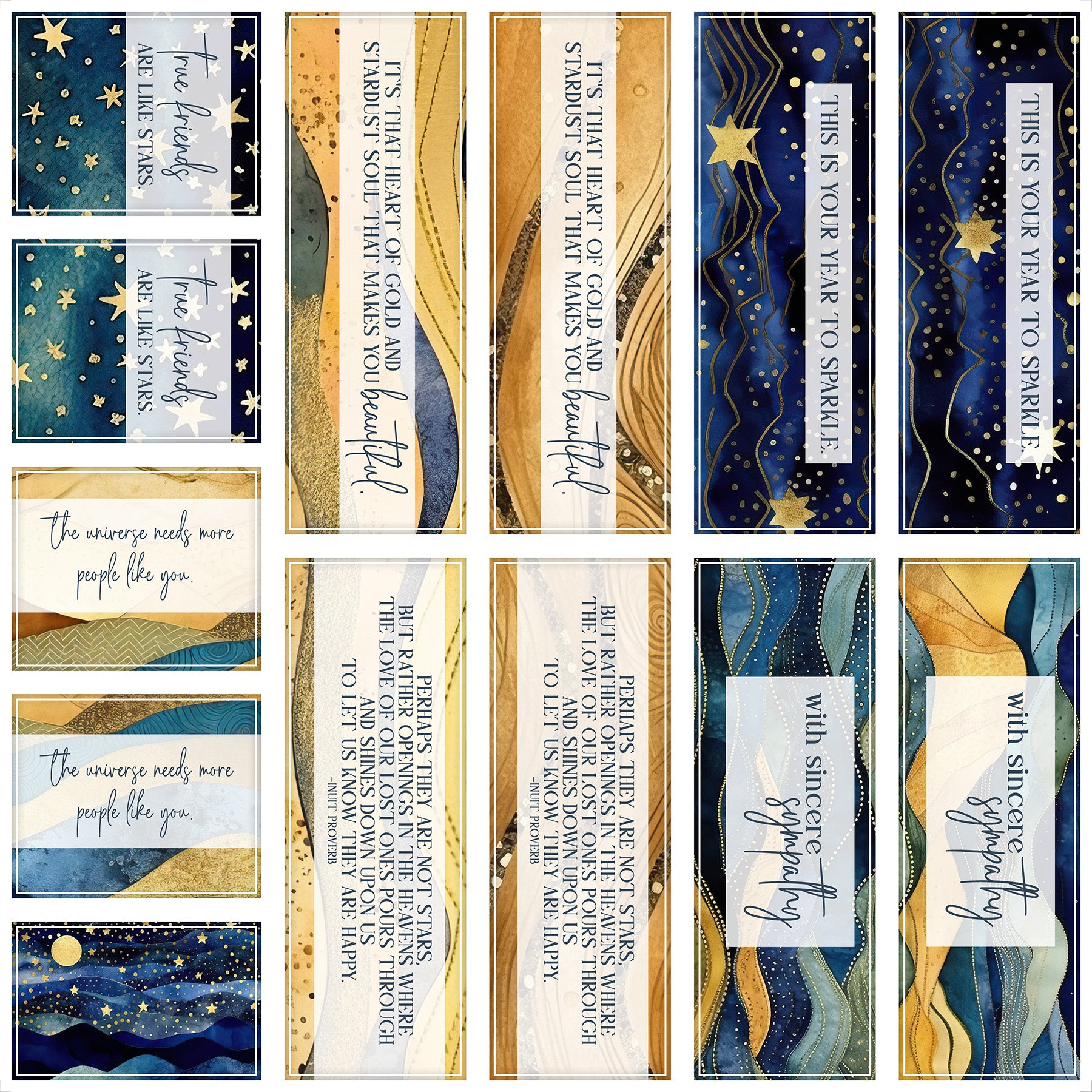 Starry Night Card Cutaparts