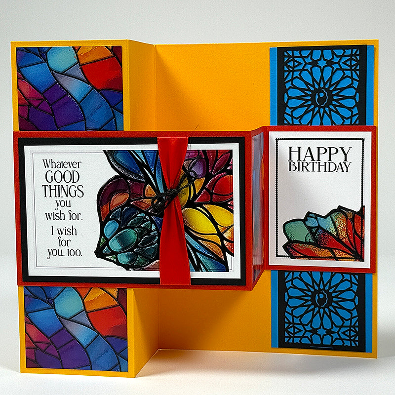 Stained Glass Black Laser Cuts