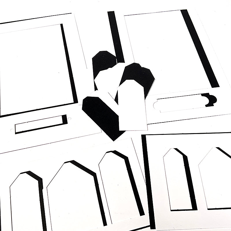 Stained Glass Nesting Frames Die Cut Set