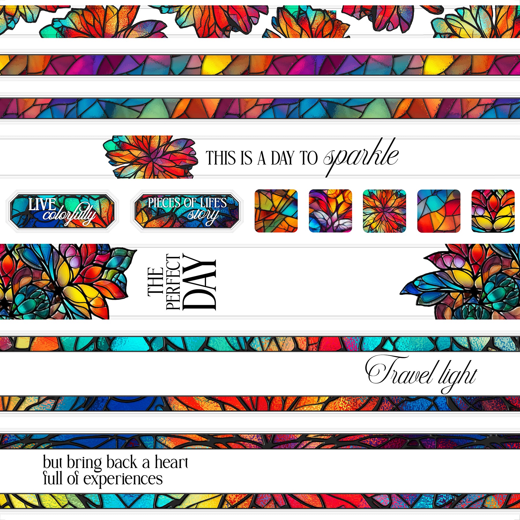 Stained Glass Page Cutaparts