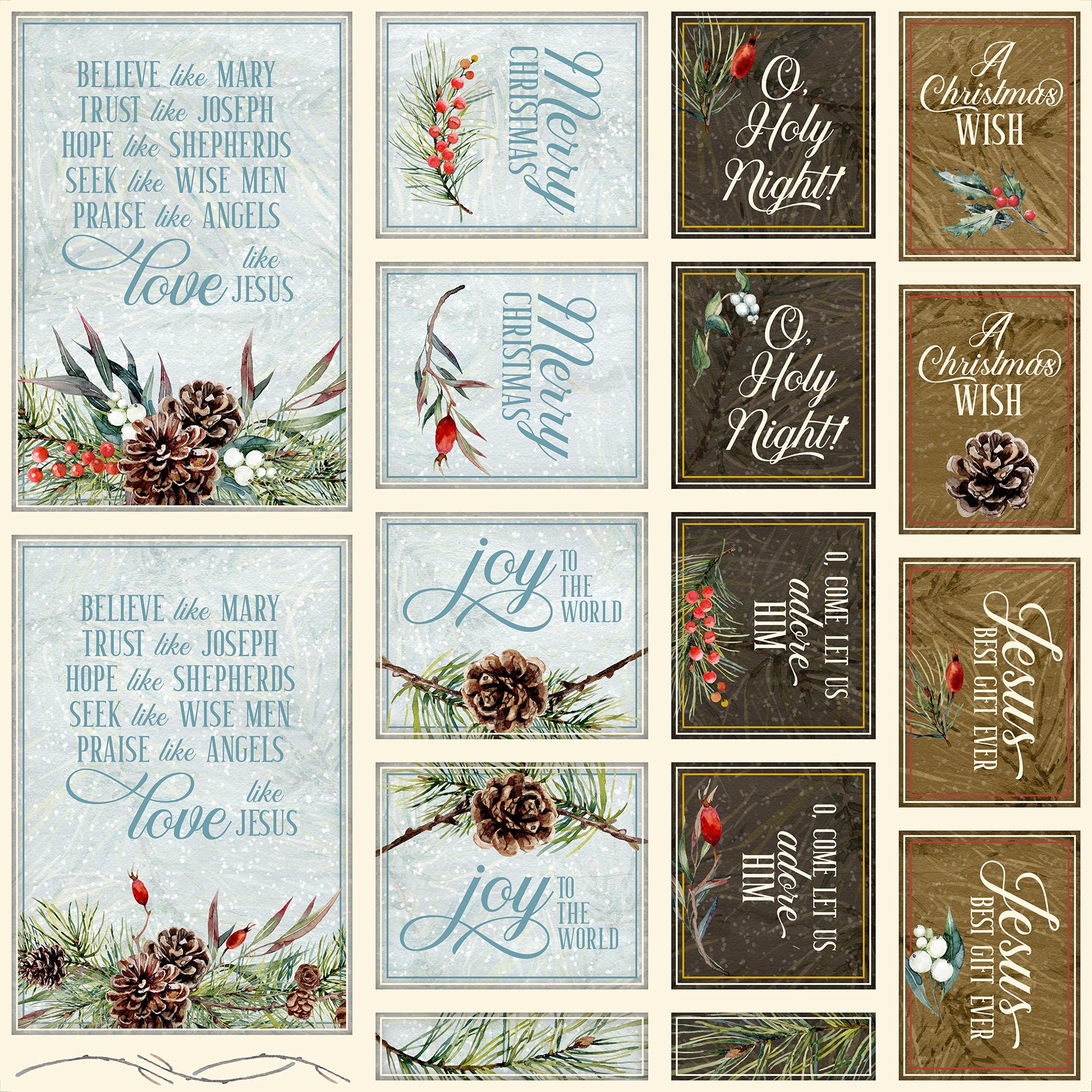 Boughs of Joy Sacred Card Cutaparts