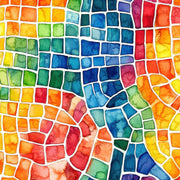 Colorful Life 12x12 Large Mosaic Print