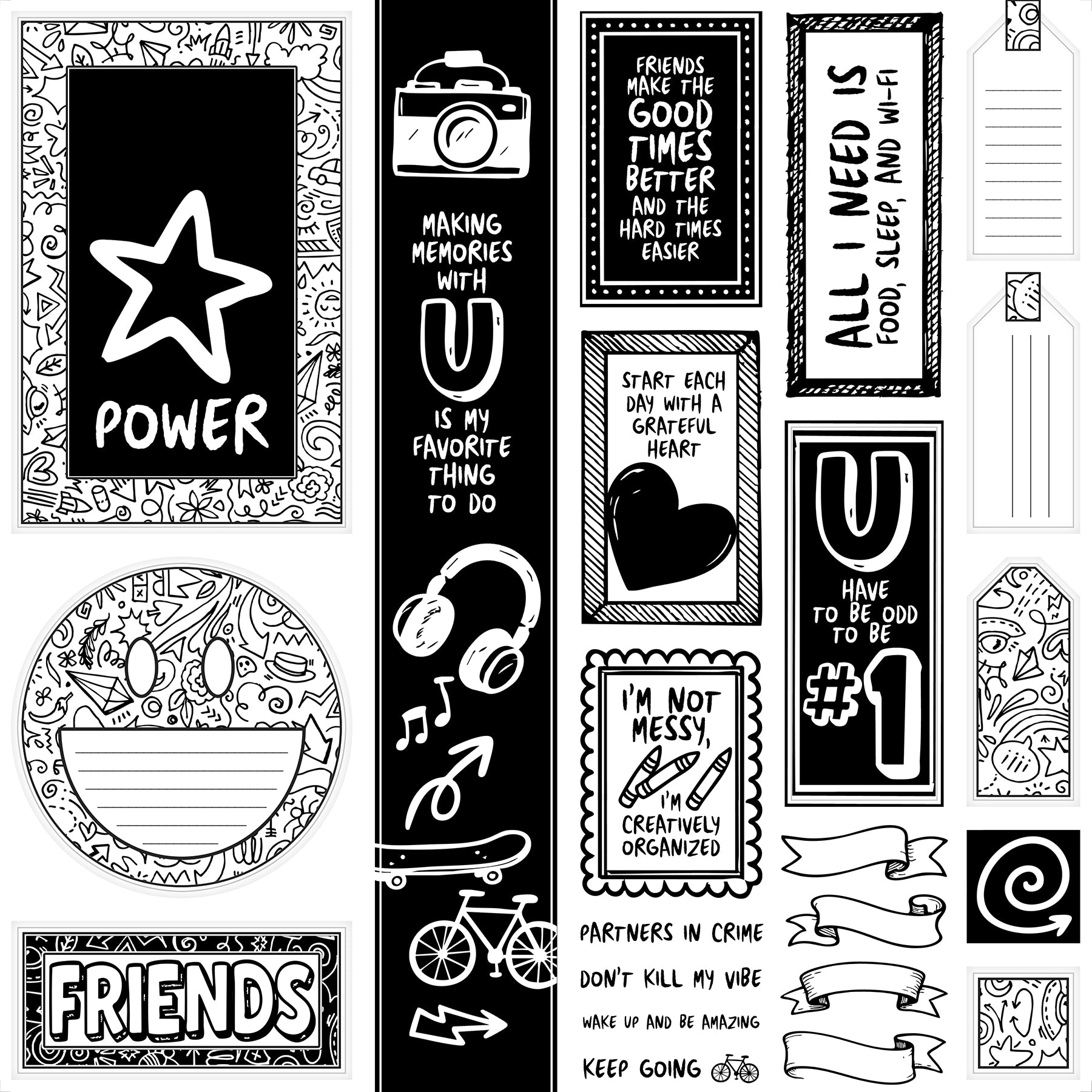 Doodles Page Cutaparts