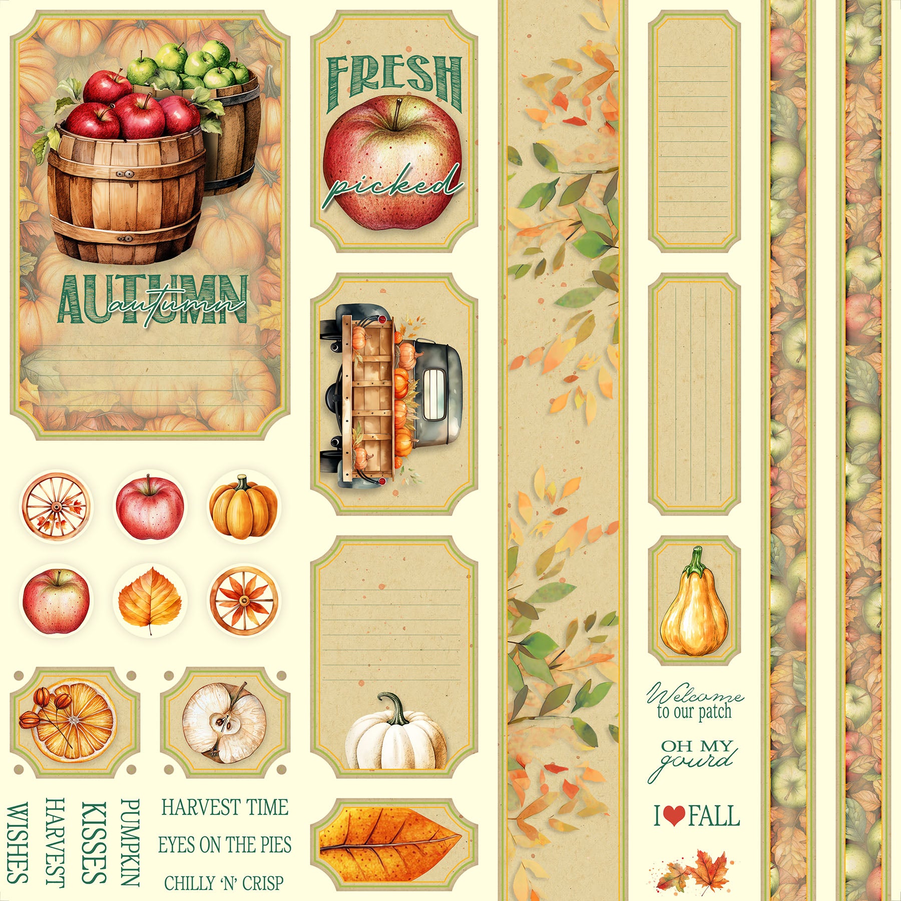 Fresh Picked Page Cutaparts