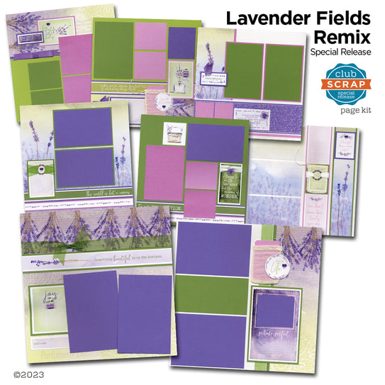 Lavender Fields Remix Page Kit