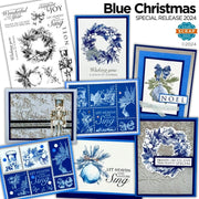 Blue Christmas Stamps