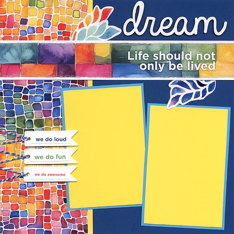 Colorful Life Dream Woodcut
