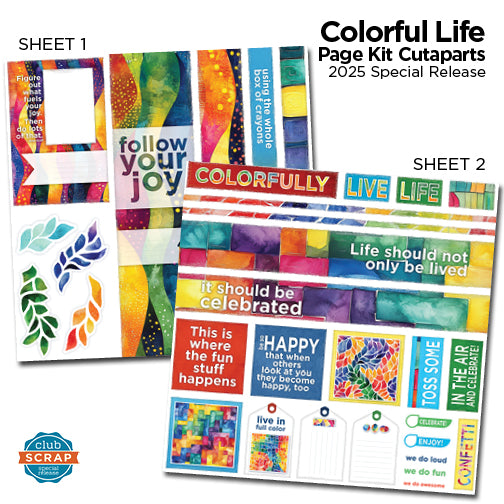 Colorful Life Page Cutaparts