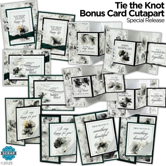 Tie the Knot Card Cutaparts