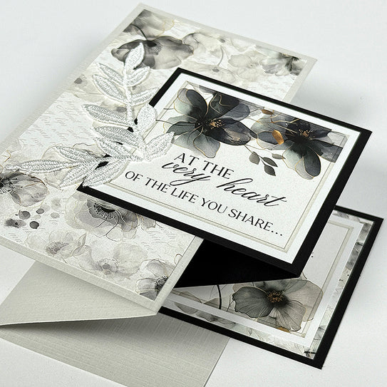Tie the Knot Lace Embroidered Leaves