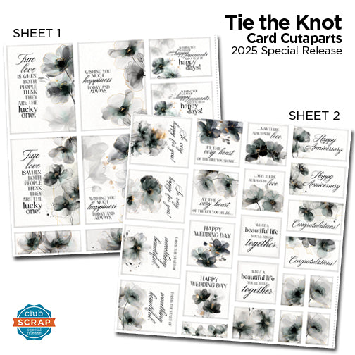 Tie the Knot Card Cutaparts