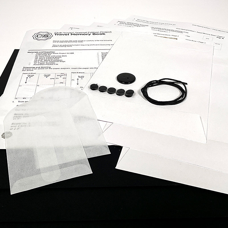 Travel Memory Book Components - Black