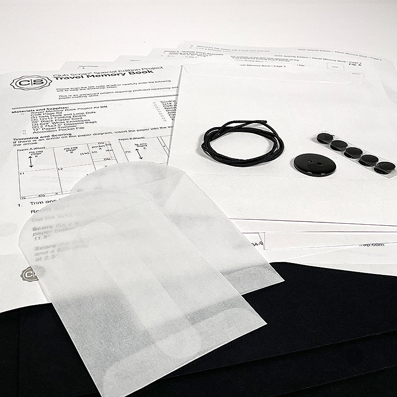 Travel Memory Book Components - Black