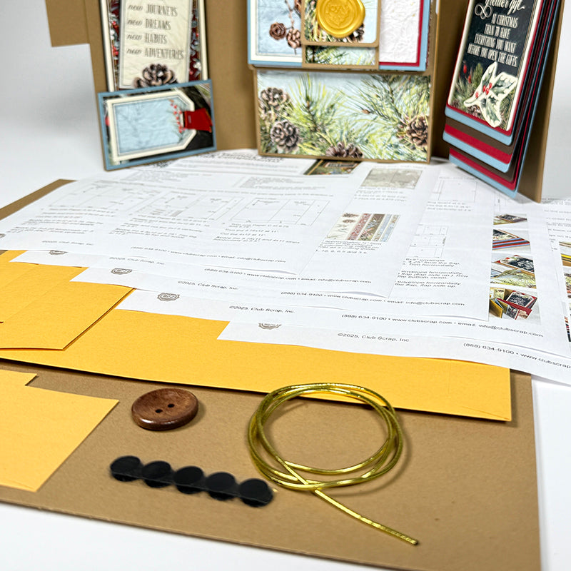 Travel Memory Book Components - Kraft