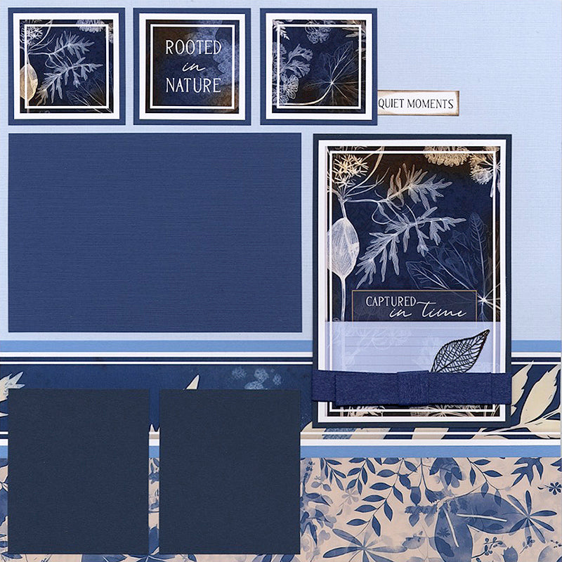 Blue Botanicals 12x12 Small Print