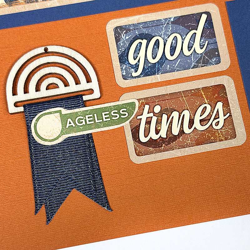 Mid Mod Ribbon Slide Woodcuts