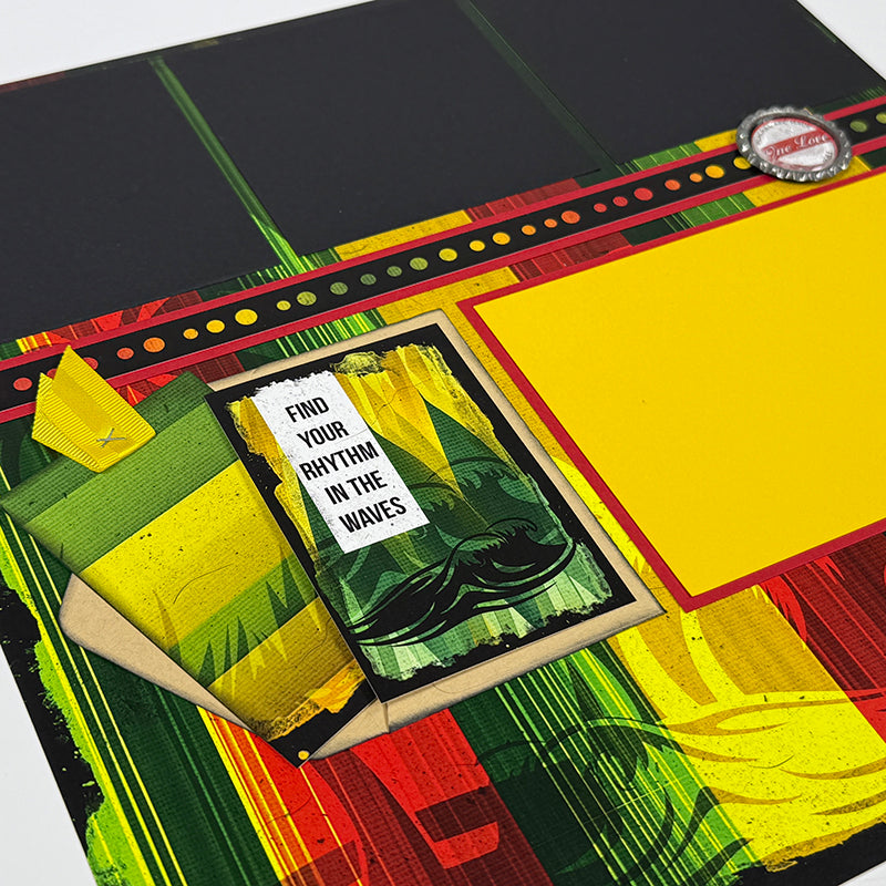 One Love 12x12 Vertical Stripe Print