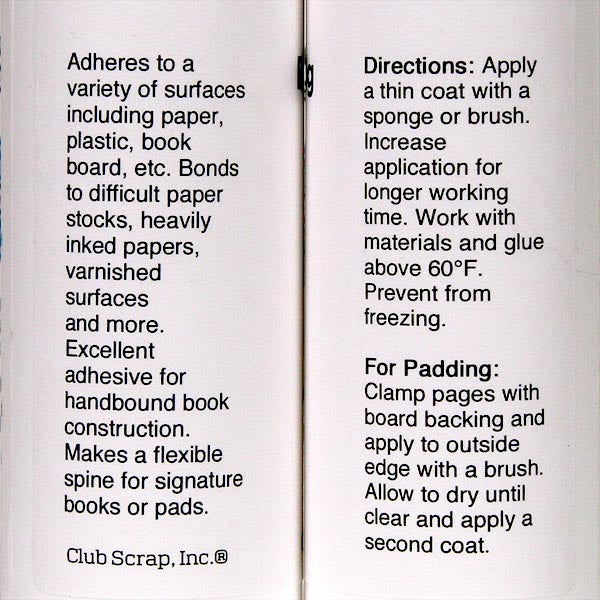 Bookbinding Glue 8 oz.